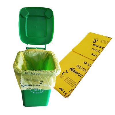 قیمت خوب کارخانه 100٪ زیست فرسوده دوستانه محیط زیست پایدار عمده فروشی نشاسته ذرت سفارشی صاف بالا کیسه های زباله ترشی قابل قبول سفارشی آنلاین