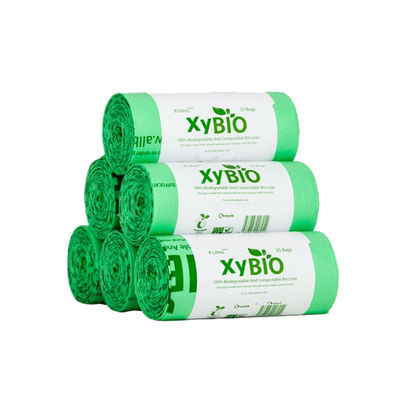Popular Cornstarch Based Eco Friendly Sustainable Wholesale 100% Compostable Plastic Biodegradable Garbage Bags Custom Printed با استفاده از مواد شیمیایی و مواد شیمیایی