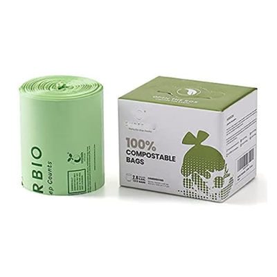 قیمت خوب بسته بندی قابل کمپوست 100٪ پلاستیکی قابل تجزیه زباله کیسه های پوششی سازگار با محیط زیست آنلاین