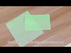 کیسه های سیپ لاک قابل کمپوست از رزین کیسه های دوباره قابل بسته بندی ساندویچ SGS FDA گواهینامه